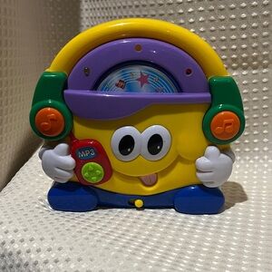 Yellow and Purple Musical Toy with Headphones MP3 Player